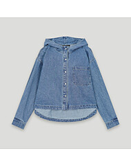 언발 데님 후드 자켓 (CKC-DJ001W9)