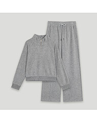 테리 반집업 팬츠셋업 (CKD-XX501WB)