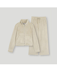 코듀로이 벨벳본딩 하이넥집업 셋업 (CKD-XX503WB)