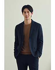 브렌우드 (이지슈트) 네이비 마이크로패턴 자켓 BRJCA25211NYX