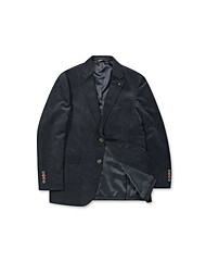 브렌우드 네이비 코듀로이 미니멀 조직 솔리드 자켓 BRJCA25221NYX