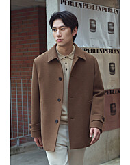 브렌우드 카멜 트윌조직 하프 코트 BRCBW25542CMX