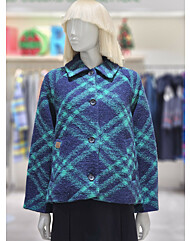 베네통 발칸 체크 코트 BACTA3561