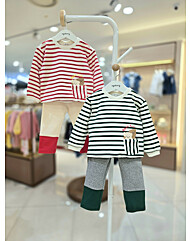 [아가방] 레디 스트라이프 상하세트 01S553001