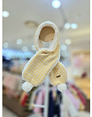 [아가방] 리온포쉐체크 뽀글이 목도리 01R777301