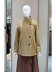 울 버튼 하이넥 자켓(GIBA0JKJ2)