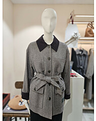 울 코듀로이 배색 누빔 쟈켓 GPBA0JKJ51