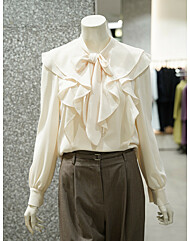 [지고트] 러플타이 블라우스 (JR9-A0-BL663)