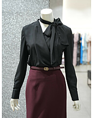 [지고트] 드레이프 타이 블라우스 (JR9-A0-BL653)