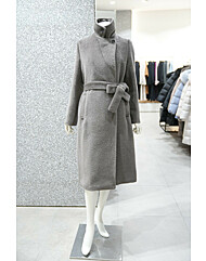 [지고트] 울 알파카 벨티드 더블 원 버튼 코트 (JRCA0CT613)