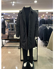 리버클래시 블랙 발마칸 덕다운 패딩코트 LKW20401