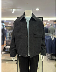 리버클래시 블랙 디테쳐블 자카드 트위드 자켓 LLS32506