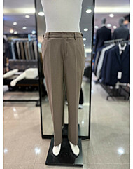 리버클래시 멜란지베이지 히든밴딩 세미와이드 슬랙스 팬츠 LLF23622