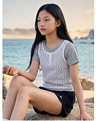 레이어드레이스티셔츠14570131455