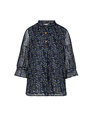 [크로커다일레이디]에스닉 슬릭넥 블라우스 CLBFBL101