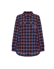 크로커다일레이디 앞포켓 자수 아우터형 셔츠 CLDFBL203	