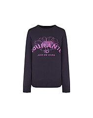 크로커다일레이디 원포인트 라운드 니트 티셔츠 CLDWSW204