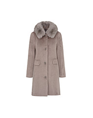 크로커다일레이디 폭스카라탈부착 알파카코트 CLDWCT109