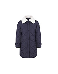 크로커다일레이디 양털 탈부착 카라 퀼팅 덕다운 패딩 점퍼 CLDWDW210