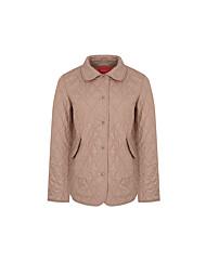 크로커다일레이디 체크 배색 자켓형 패딩 점퍼 CLDWPD201