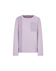 크로커다일레이디 25년 여름 여성 면혼방 포켓 배색 긴팔 티셔츠 CLEMTS130