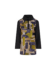 크로커다일레이디 기하학 프린트 롱 티셔츠CLDWTS107