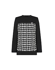 크로커다일레이디 지도리 자가드 라운드 티셔츠CLDWTS219