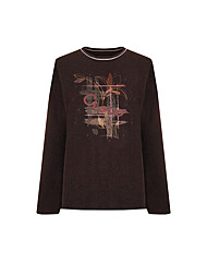 크로커다일레이디 데일리 프린트 라운드넥 티셔츠CLCWTS101