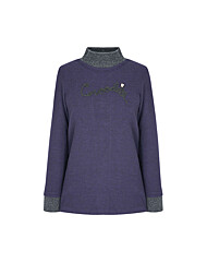 크로커다일레이디 넥 시보리 포인트 티셔츠CLCWTS110