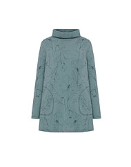 크로커다일레이디 톤온톤 프린트 롱 폴라티셔츠CLCWTS112