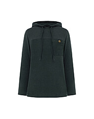 크로커다일레이디 골지배색 캐주얼 후드 티셔츠CLCWTS205