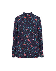 크로커다일레이디 호피 폴리 반집업 티셔츠CLCWTS210