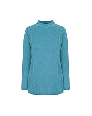 크로커다일레이디 골지배색 반목 티셔츠CLCWTS902