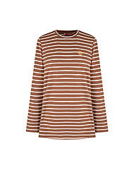 크로커다일레이디 아트웍 포인트 스트라이프 라운드 티셔츠CLCWTS906