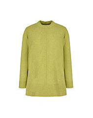 크로커다일레이디 웨이브 반넥 보온 니트 티셔츠CLCWSW101