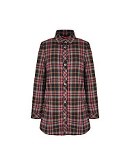 크로커다일레이디 체크 비스코스 셔츠 블라우스CLCWBL202