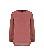 크로커다일레이디 우본 믹스매치 러플 라운드 티셔츠CLCFTS109