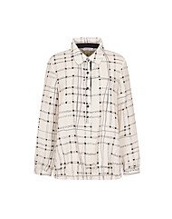 크로커다일레이디 블루종 스타일의 셔츠카라 블라우스CLCFBL110