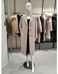 [on&on] 헤링본 양모100 롱 코트 NJW4WHB97