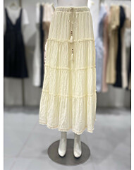 [on&on] 허리밴딩 티어드 스커트 NJW5MS687