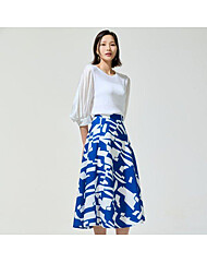 프린트 플레어 스커트Mybgws3170