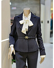 원 버튼 페플럼 재킷 MYCGWJ8010