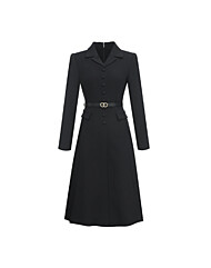 버튼장식 카라 원피스  MYAGWO1090