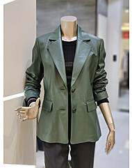 싱글 투 버튼 양가죽 재킷 MYCKLJ8920