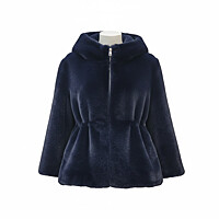 스트링 후드 에코 퍼 재킷 MYDKFJ0520