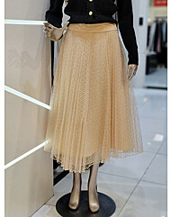 메탈사 샤 플리츠 스커트 MYAAWS1160