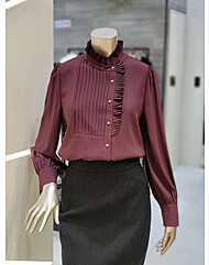 턱 프릴 블라우스 MYDAWB0360