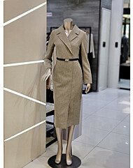 칼라 넥 H 라인 원피스 MYDAWO0140