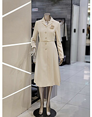 펄 버튼 플레어 원피스 MYDAWO0520