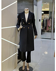 버튼 장식 롱 재킷  MXAGWJ1130